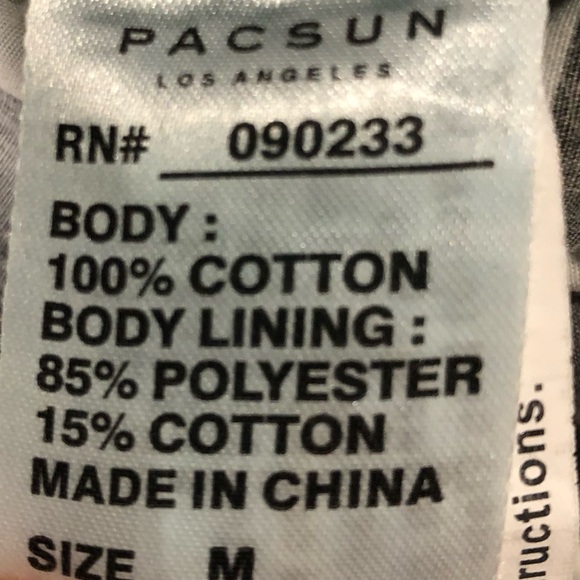 PacSun Los Angeles Distressed Light Wash Denim Jacket Size M / Style 201BT840PC - Picture 7 of 16